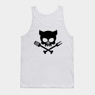 Crazy Guys Jolly Roger BLACK Tank Top